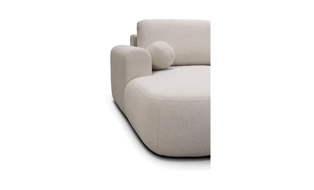 Colțar Extensibil Ariola, Cu Ladă Depozitare, Stofă Premium Loop 2 Cream 6