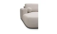 Colțar Extensibil Ariola, Cu Ladă Depozitare, Stofă Premium Loop 2 Cream 6