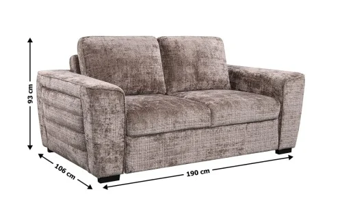 Canapea Extensibilă Cremona 7839A - 24, Maro