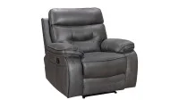 Set canapea cu 2 fotolii, sistem recliner manual Palomino, Gri închis 5