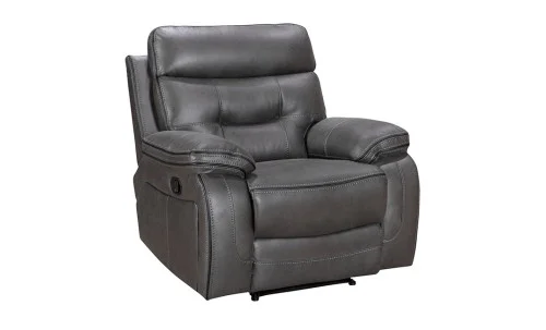 Set canapea cu 2 fotolii, sistem recliner manual Palomino, Gri închis