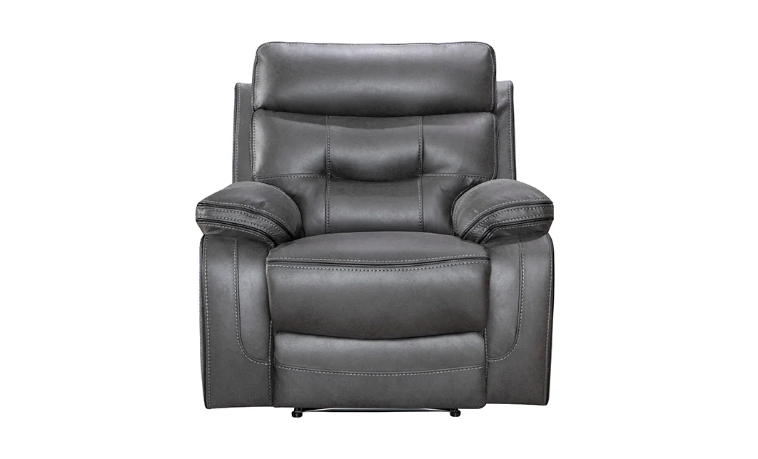 Set canapea cu 2 fotolii, sistem recliner manual Palomino, Gri închis 4