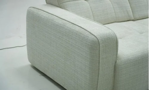 Canapea Extensibilă Smart Electrică cu 3 Locuri și Telecomandă, Bej KJ8144