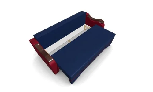 Canapea Extensibila Sally Mini, Albastru/Rosu