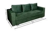 Canapea Extensibilă Vegas Memory Mini, Verde 2