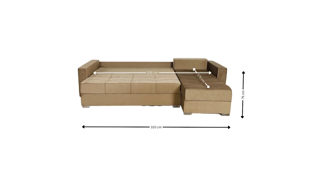 Coltar Extensibil Claudia XXL Maro Deschis 4