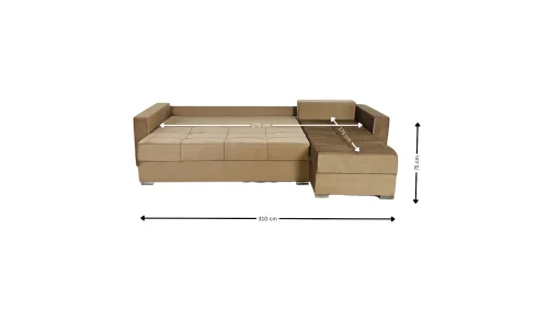 Coltar Extensibil Claudia XXL Maro Deschis