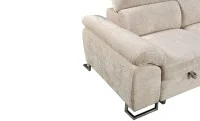 Colțar Extensibil Cremona KF7629 cu Ladă Depozitare, Șezlong Dreapta, Bej 7