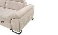 Colțar Extensibil Cremona KF7629 cu Ladă Depozitare, Șezlong Stânga, Bej 7