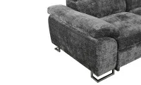 Colțar Extensibil Cremona KF7629 cu Ladă Depozitare, Șezlong Dreapta, Gri 6