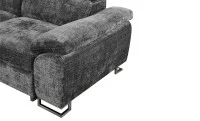 Colțar Extensibil Cremona KF7629 cu Ladă Depozitare, Șezlong Stânga, Gri 6