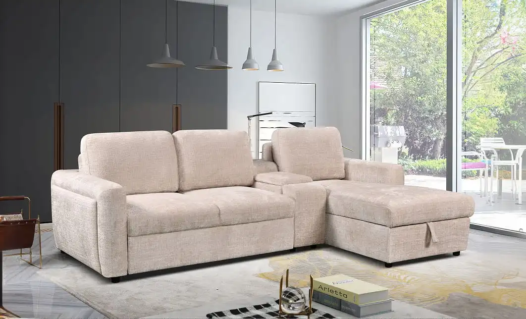 Colțar Extensibil Cremona KF7864-02, Bej Dreapta