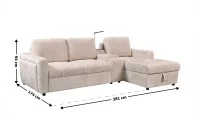 Colțar Extensibil Cremona KF7864-02, Bej Dreapta 3