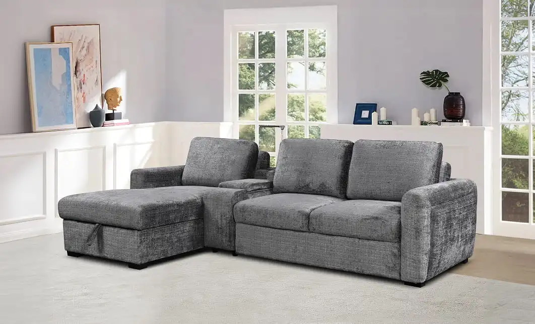 Colțar Extensibil Cremona KF7864-95, Gri Stânga
