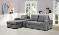 Colțar Extensibil Cremona KF7864-95, Gri Stânga