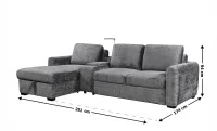 Colțar Extensibil Cremona KF7864-95, Gri Stânga 3
