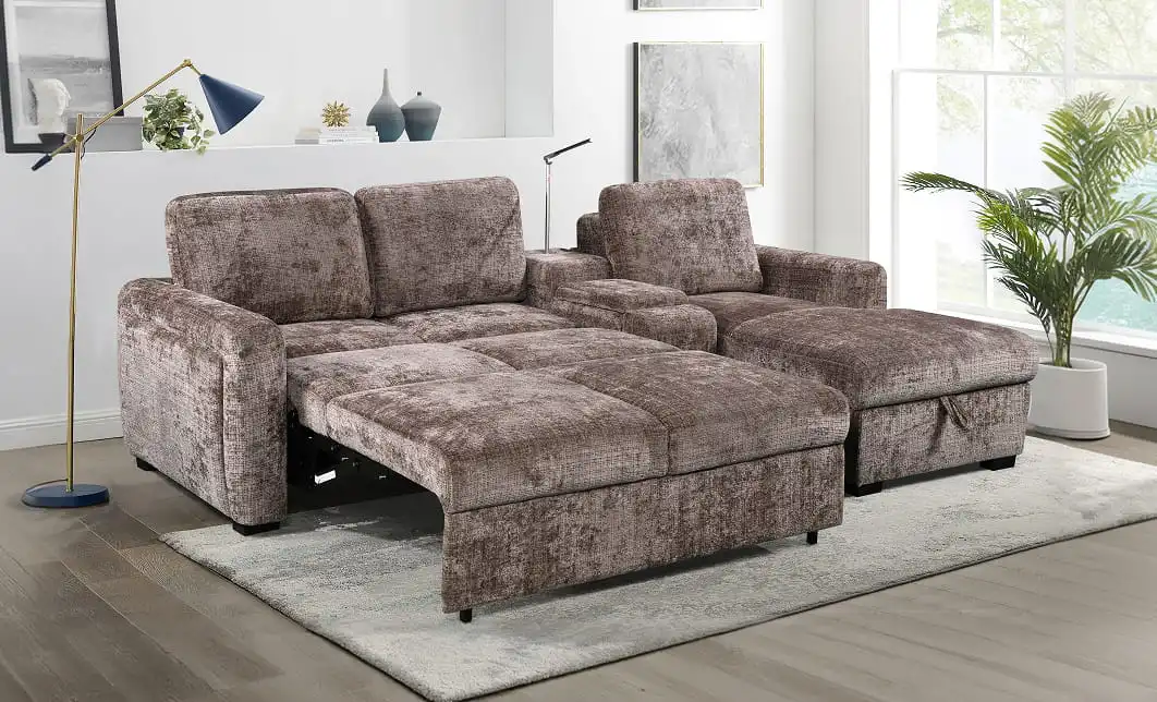 Colțar Extensibil Cremona KF7864-24, Maro Dreapta 1