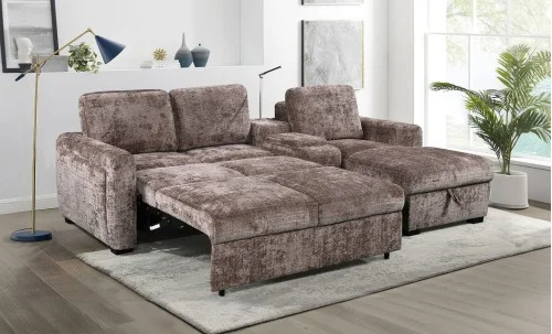 Colțar Extensibil Cremona KF7864-24, Maro Dreapta