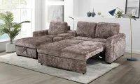 Colțar Extensibil Cremona KF7864-24, Maro Stânga 1