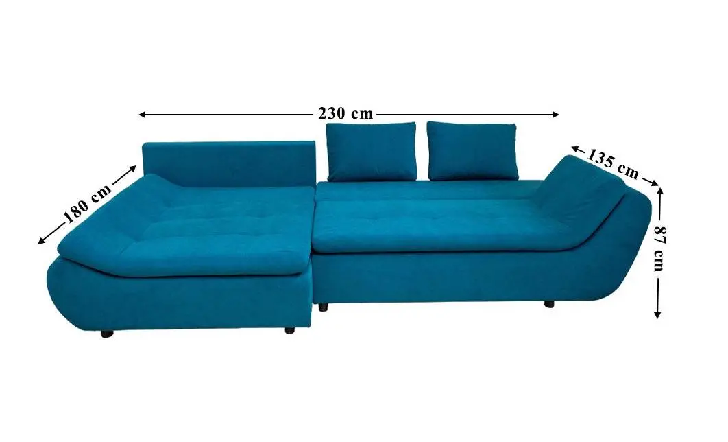 Colțar Extensibil Relax Turcoaz - Vega 25 Stânga