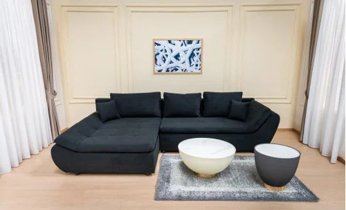 Colțar Extensibil Relax Negru - Vega 70 Stânga