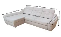 Colțar Extensibil Space Bej Deschis - Vega 03 Stânga 3