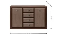 Comoda Koen MDF KOM2D4S 3