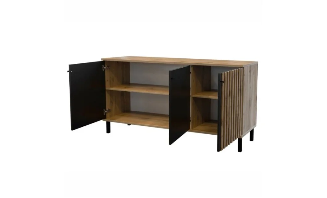 Comoda London 3D cu riflaj 1