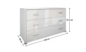 Comoda Bella BL-63-WB