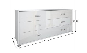 Comoda Bella BL-66-WB