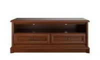Comodă TV Sonata RTV 130 cu 2 Sertare, Nuc / Maro