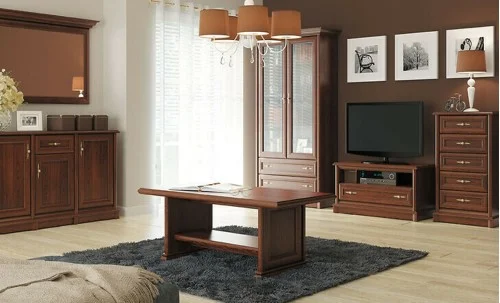 Comodă Sonata 3D/1S cu 3 Uși 1 Sertar, Nuc / Maro