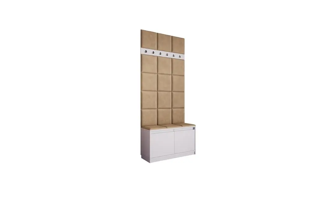 Cuier Hol Klaus II, Alb/Crem 2