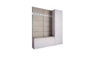 Cuier Hol Klaus III, Alb/Gri Deschis 2