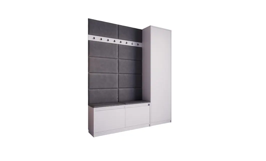 Cuier Hol Klaus III, Alb/Gri Inchis 2