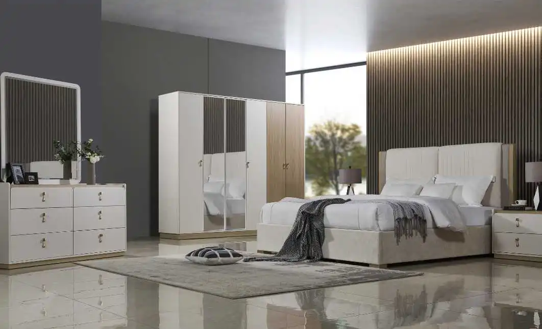 Dormitor Modern 352 Capri Gold 6 A Dulap cu 6 uși 