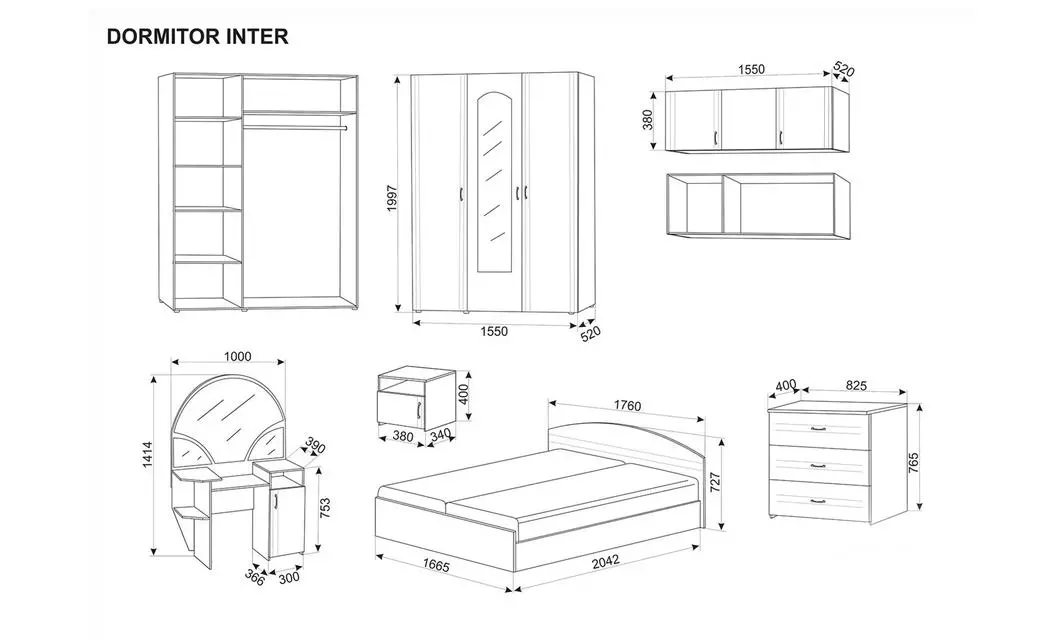 Dormitor Modular Inter Bardolino 2