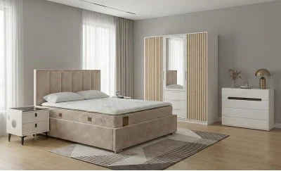 Amenajare Dormitor "Smart White Minimalist"