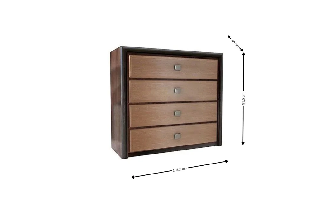 Dormitor Clasic Koen MDF cu Dulap 3 Uși 5