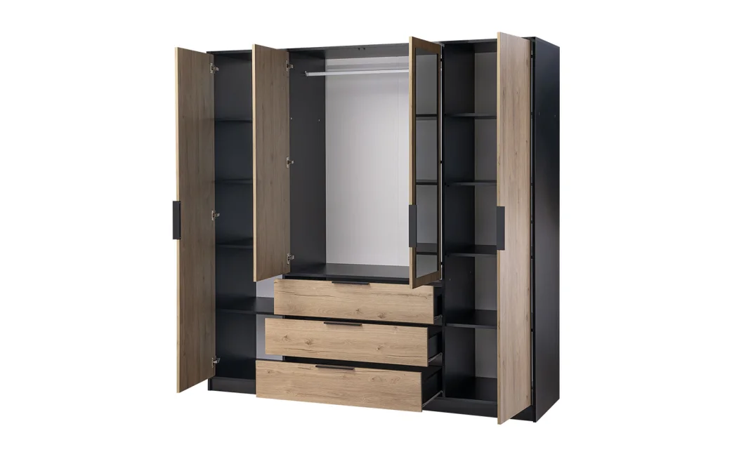 Dulap Lati D4  cu Oglinda si Sertare 196 cm 3