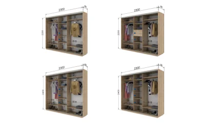 Dulap Print 1386, L230 x H220 x A60