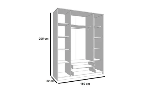 Dulap Standard 4D Sonoma
