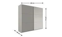 Dulap Vigo Platinum 150 Uși Glisante cu Oglindă