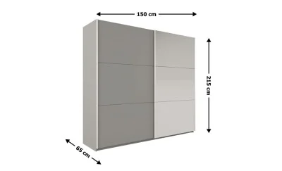 Dulap Vigo Platinum 150 Uși Glisante cu Oglindă