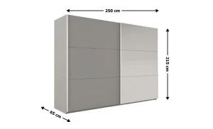 Dulap Vigo Platinum 250 Uși Glisante cu Oglindă