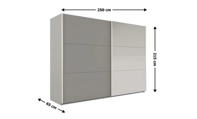 Dulap Vigo Platinum 250 Uși Glisante cu Oglindă
