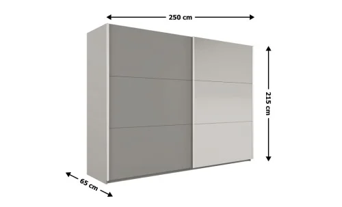 Dulap Vigo Platinum 250 Uși Glisante cu Oglindă