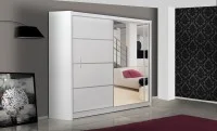 Dulap Vista Alb 180 Uși Glisante cu Oglindă 2