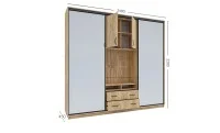 Dulap Universal Stejar, 240 x 220 x 45 cm 1