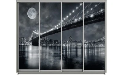 Dulap Print 4 Usi 2347, L310 x H220 x A60